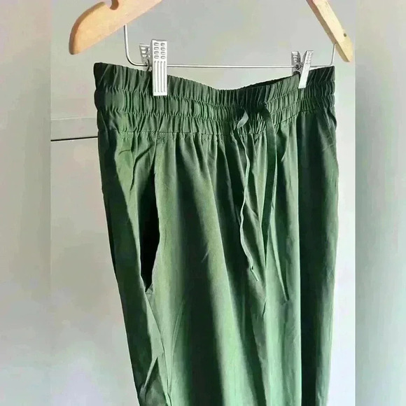 Joe Fresh Active Womens Green Track Jogger Activewear Lightweight Pants Medium - Picture 3 of 10